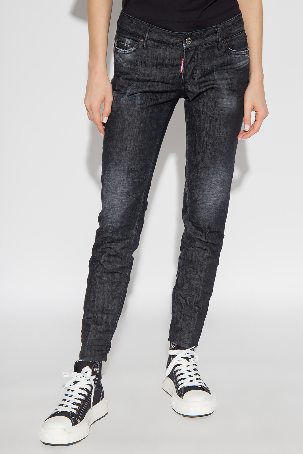 Grey 'Jennifer' jeans Dsquared2 - jeansy z logo slim jean